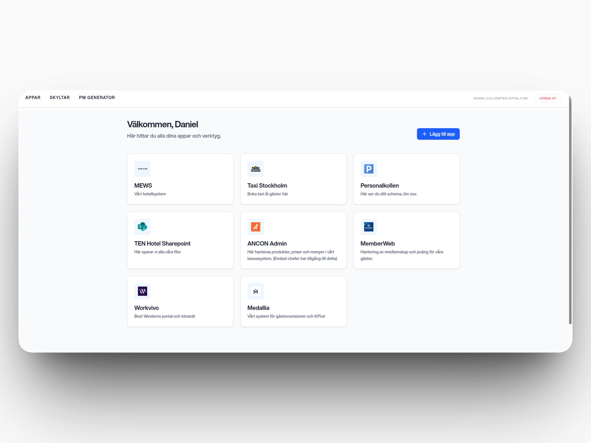 Skyltmaster Dashboard